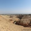 Am Ende des Wadi Qelt, im Hintergrund Jericho